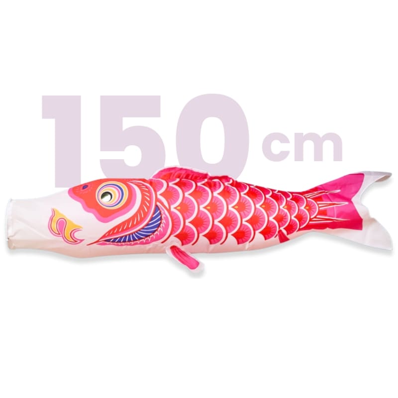 Koinobori tradicional japonés rosa - 150 cm