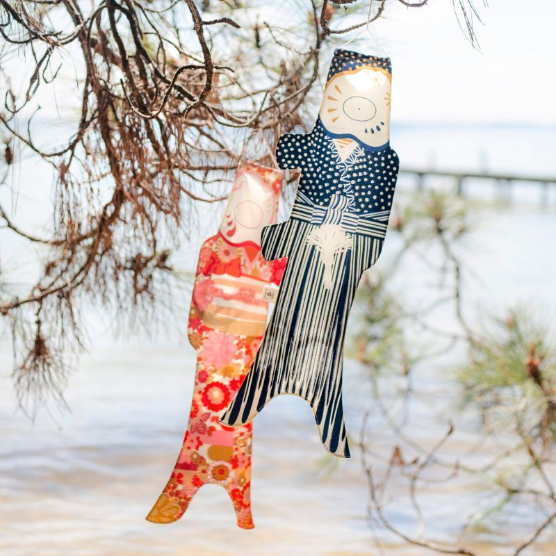 Koinobori Kimono Flores - 70 cm