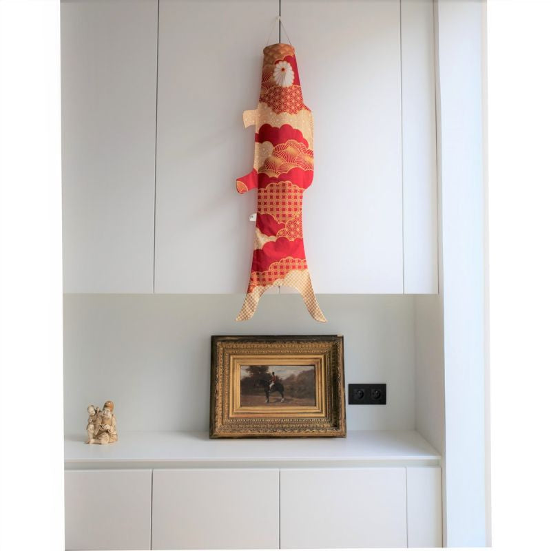Koinobori Patchwork Rojo (M)