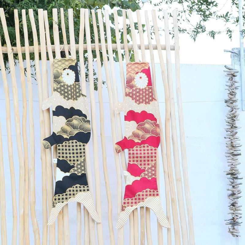 Koinobori Patchwork Rojo (M)