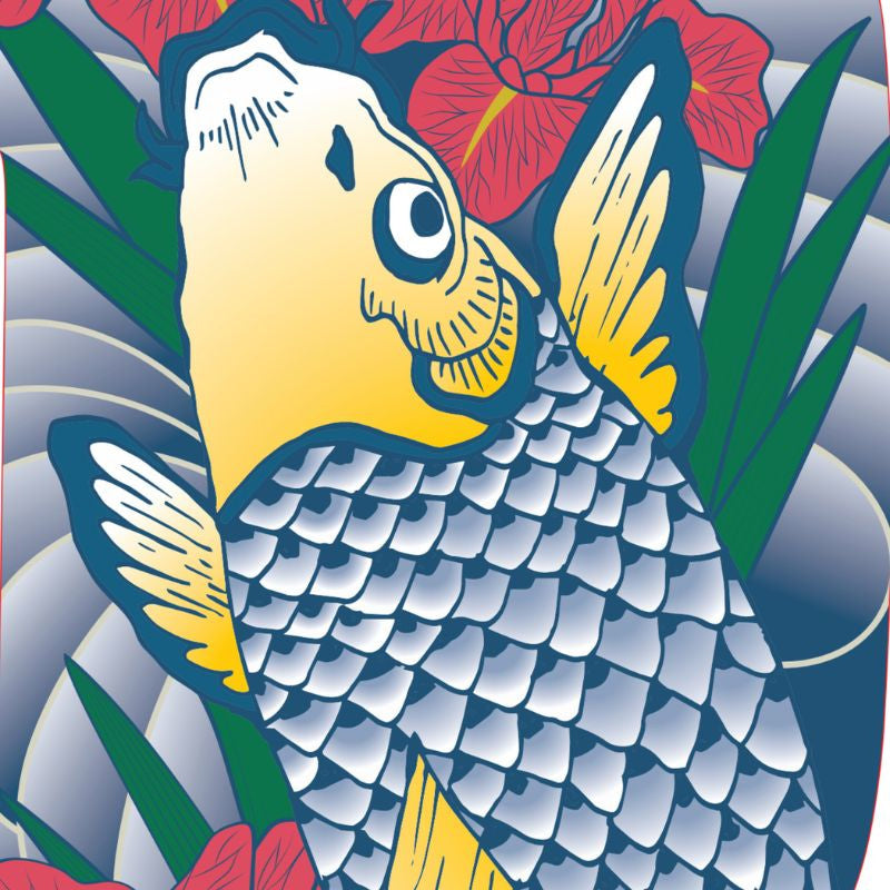 Koinobori Tatuaje Carpa - 100 cm