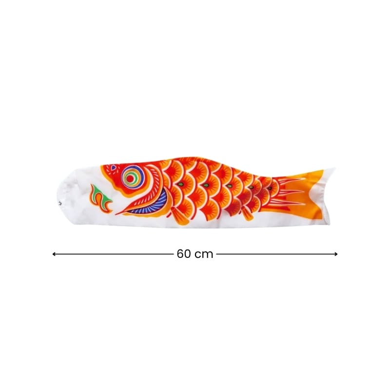 Koinobori Tradicional Japonés Naranja - 60 cm