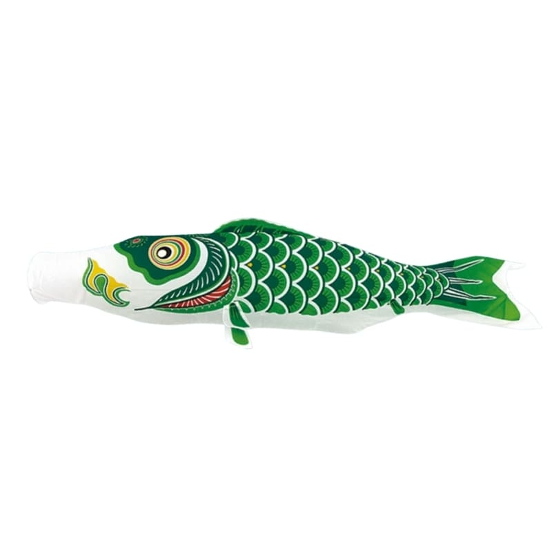 Koinobori Tradicional Japonés Verde - 150 cm