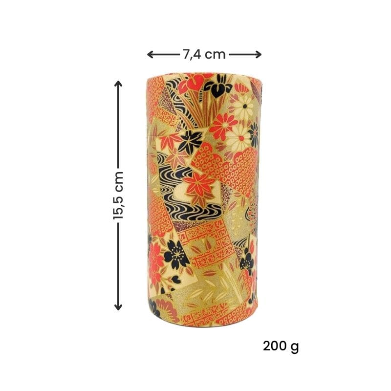 Lata de Té Japonesa Washi Hana