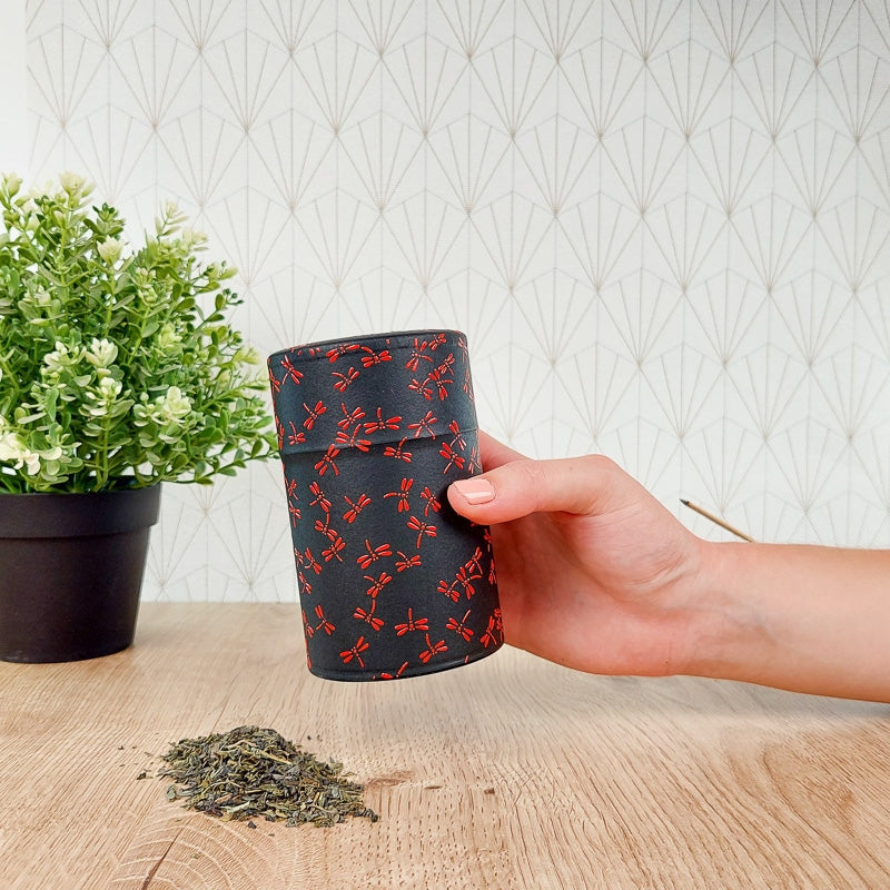 Lata para Té a Granel Negra Libélula