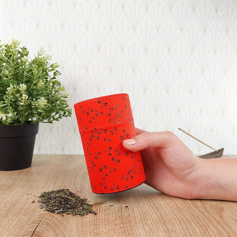 Lata para Té a Granel Roja Libélula