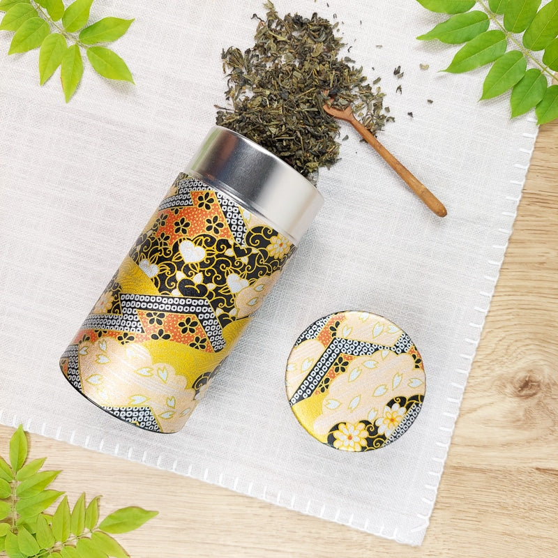 Lata de Té Japonesa Washi Lujo
