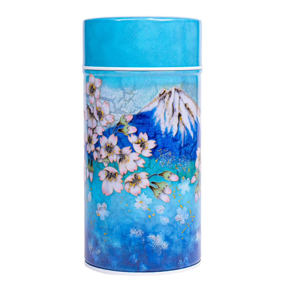 Lata para Té Japonesa - Fuji y Cielo Azul