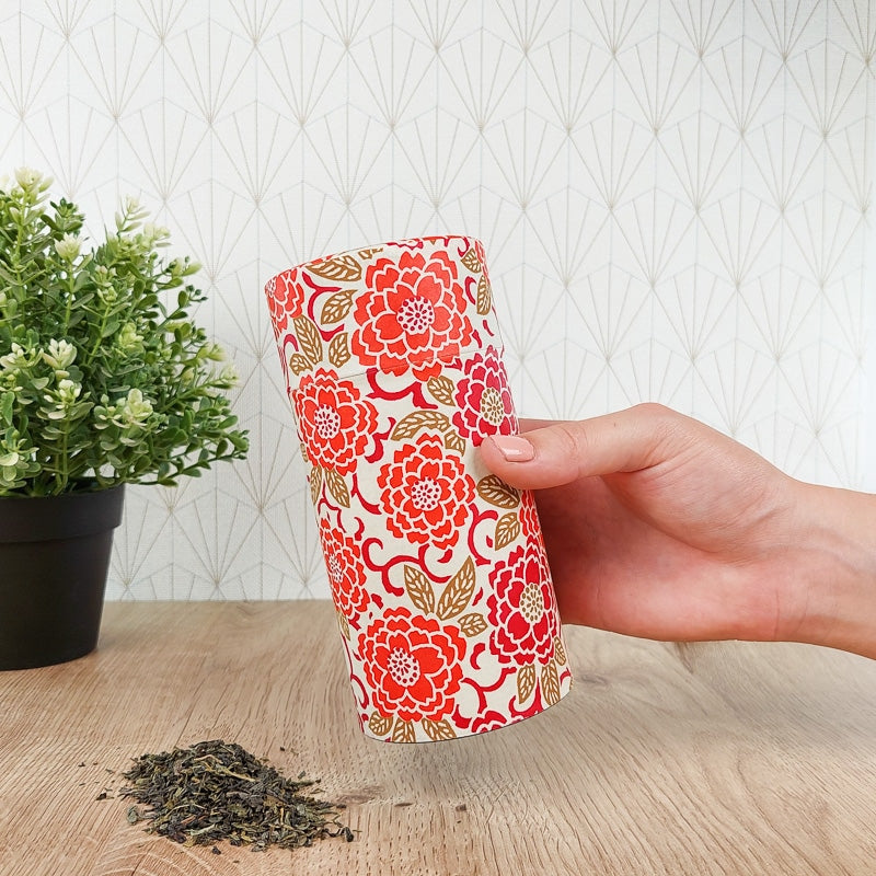 Lata de Té Washi Naranja