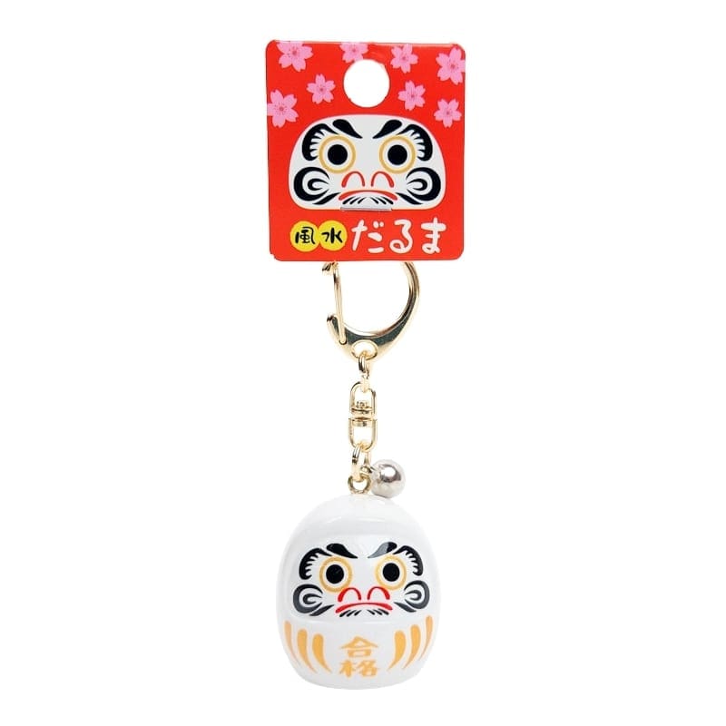Llavero Grande Daruma - Color a elegir Blanco