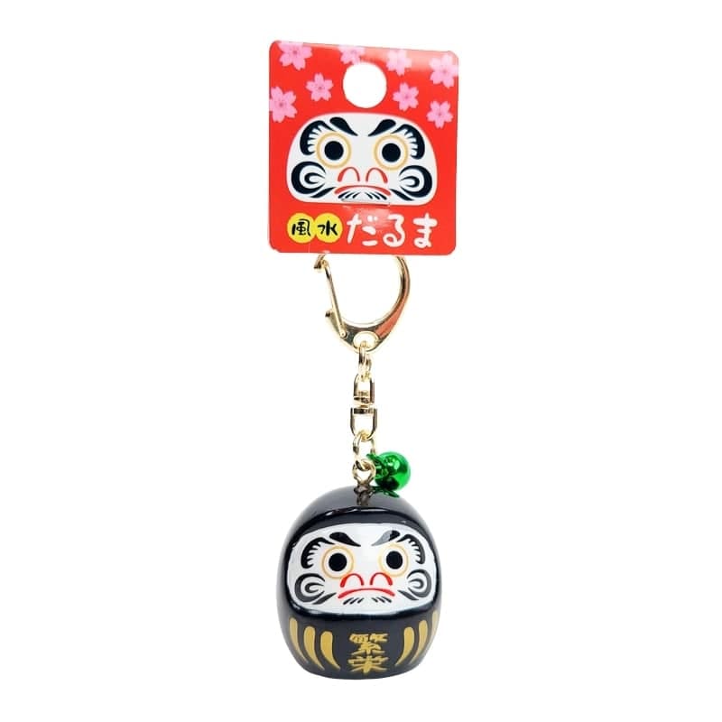Llavero Grande Daruma - Color a elegir Negro