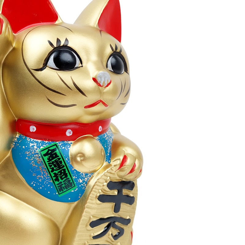 Maneki Neko Seto Dorado - 24 cm