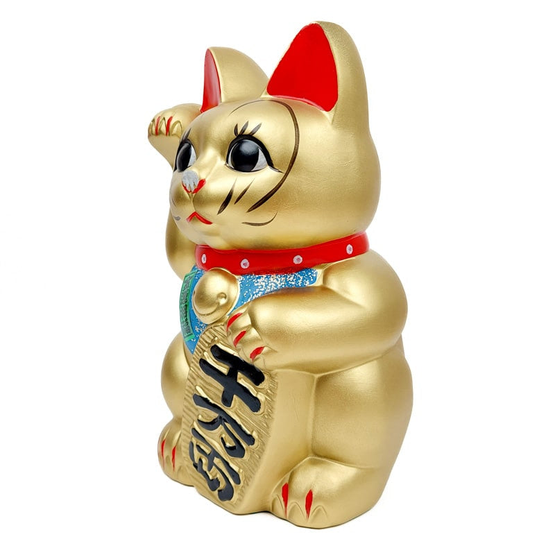 Maneki Neko Seto Dorado - 24 cm