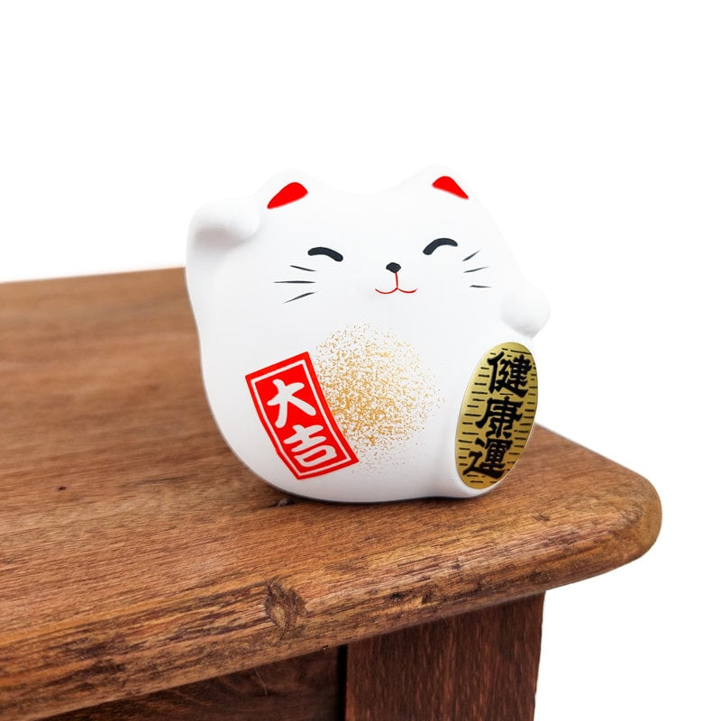 Maneki Neko Redondo Blanco