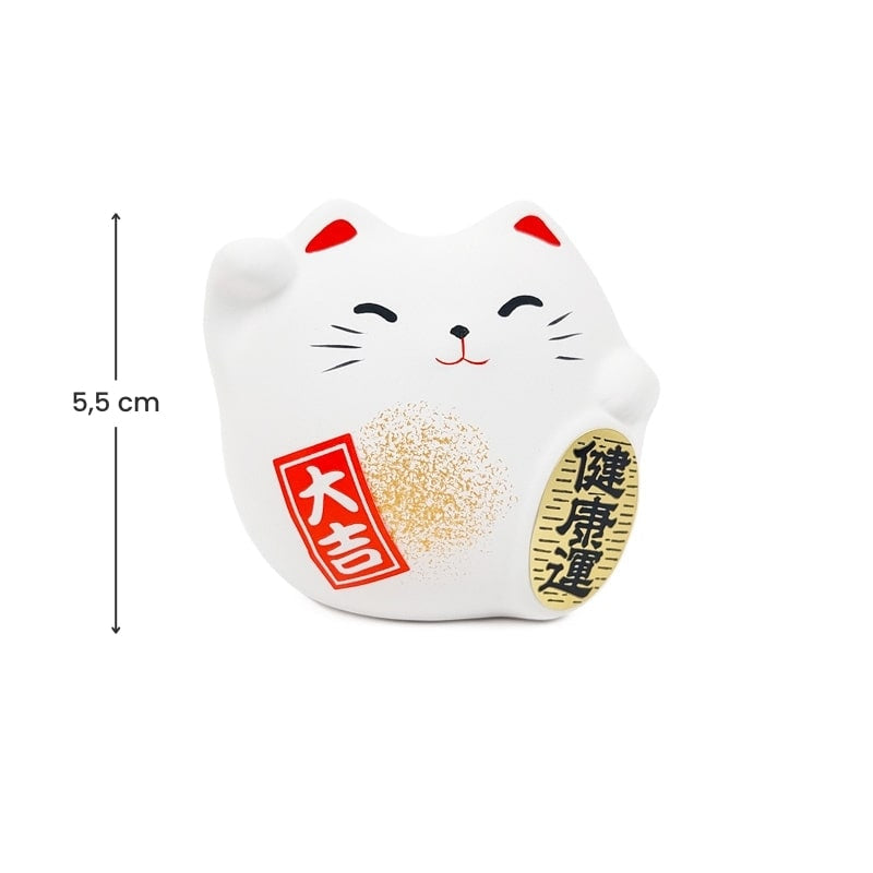 Maneki Neko Redondo Blanco