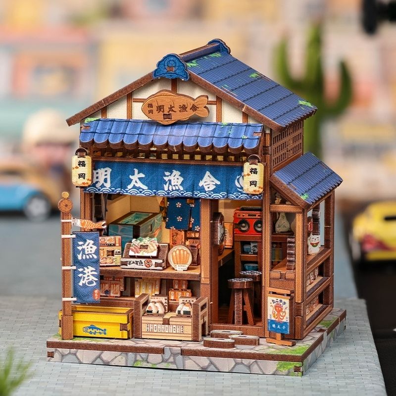 Maqueta Japonesa De Madera Fukuoka Mentaiko Kitchen