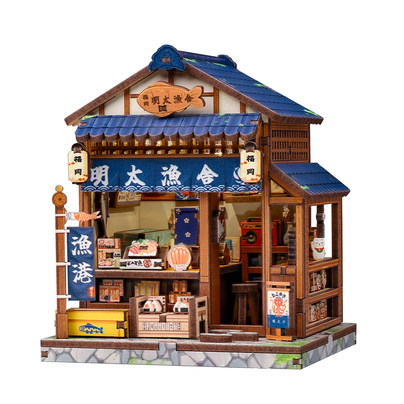 Maqueta Japonesa De Madera Fukuoka Mentaiko Kitchen