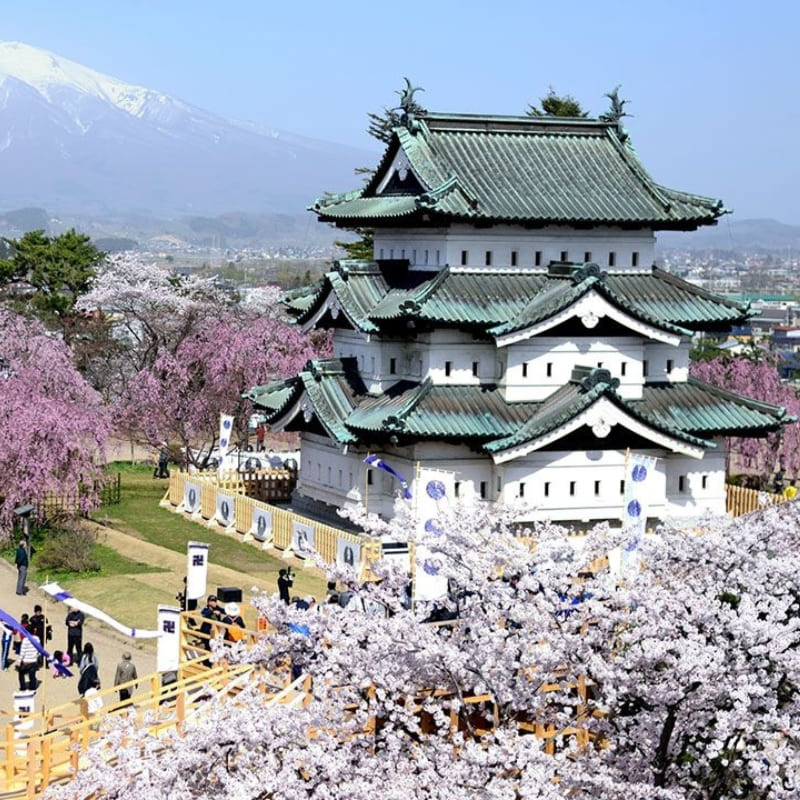 Maqueta japonesa en miniatura - Castillo de Hirosaki
