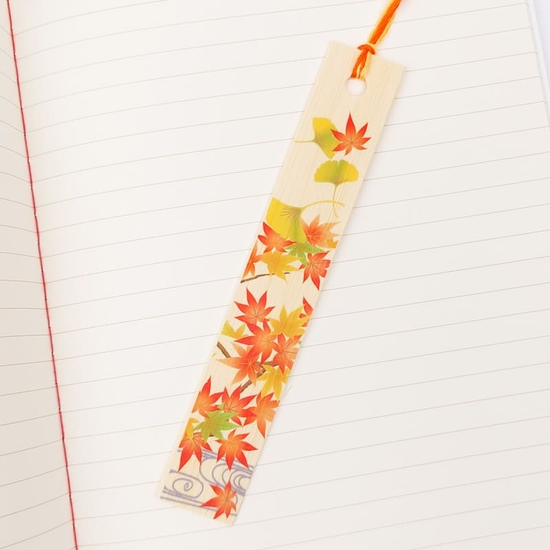 Marcapáginas Japonés Hojas de Otoño