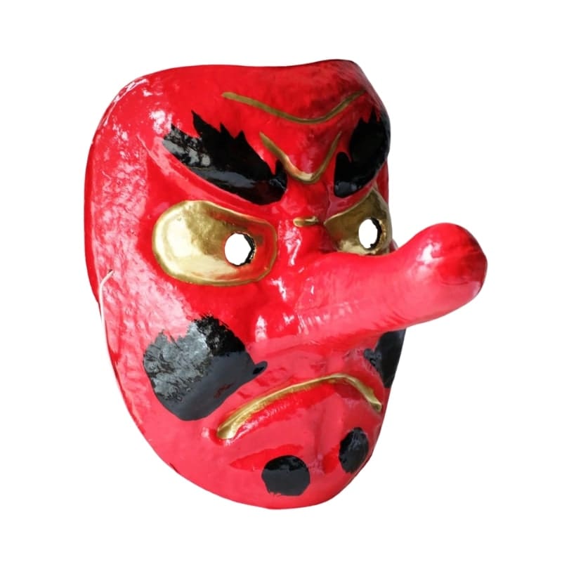 Máscara Tengu de Papel Maché