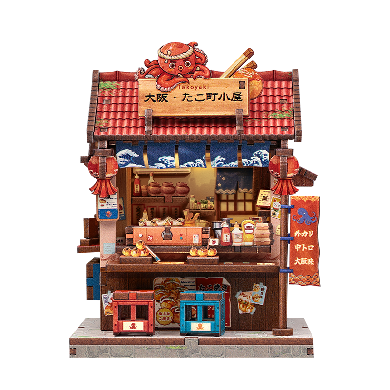 Mini Casa Japonesa De Madera Osaka Takoyaki