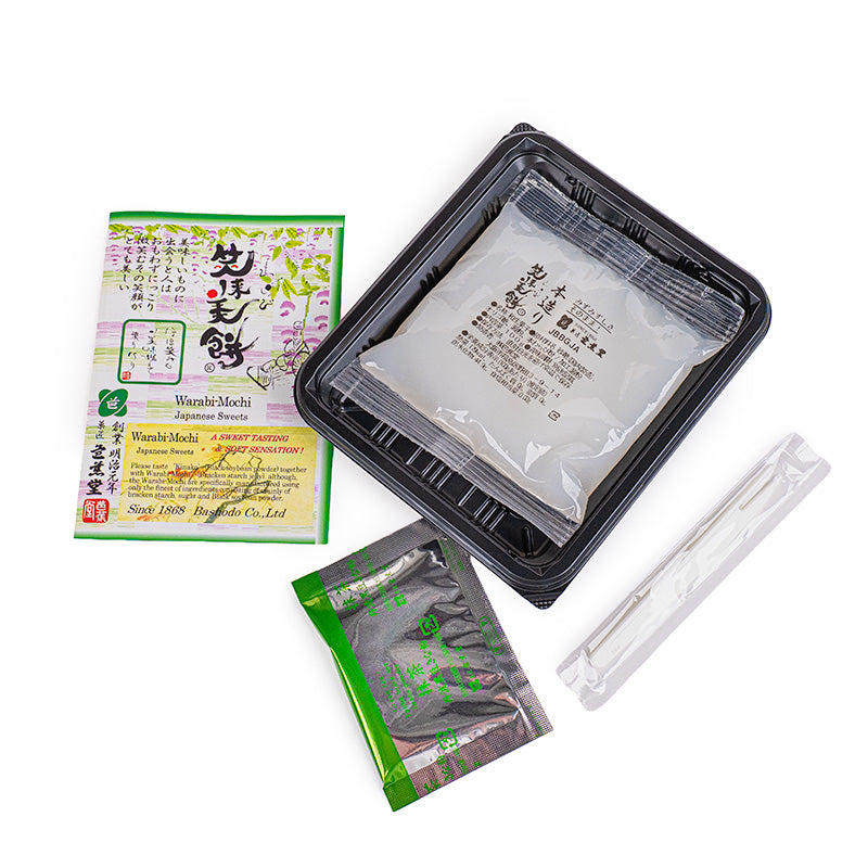 Mochi warabi con matcha