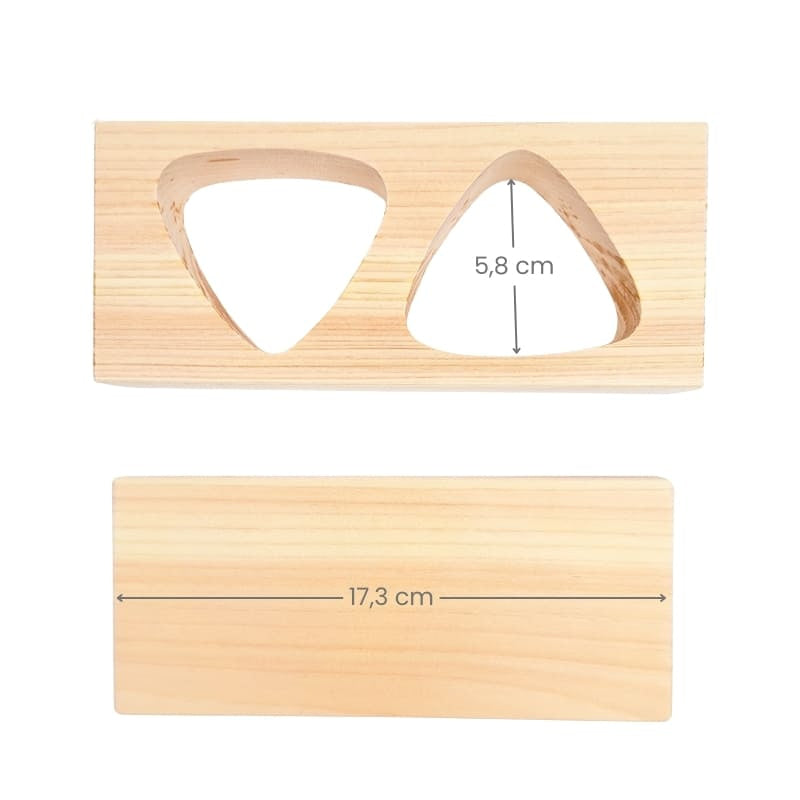 Molde Duo Madera Onigiri Hinoki