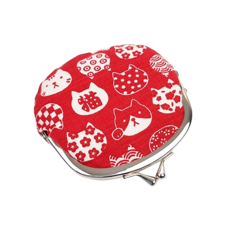 Monedero Gamaguchi Neko Rojo