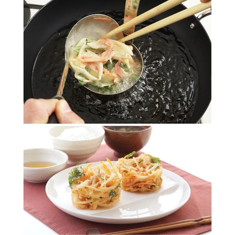 Molde japonés kakiage de acero inoxidable