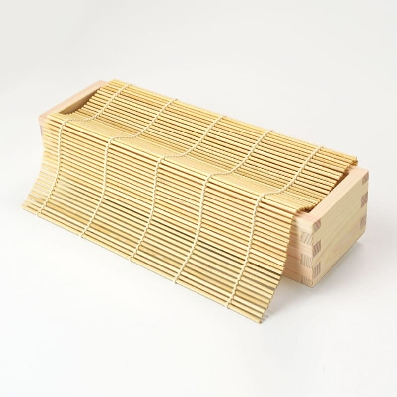 Molde para Sushi de Hinoki y Tapete de Bambú