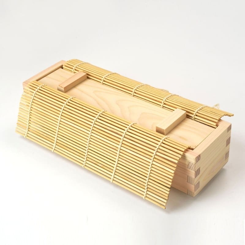 Molde para Sushi de Hinoki y Tapete de Bambú