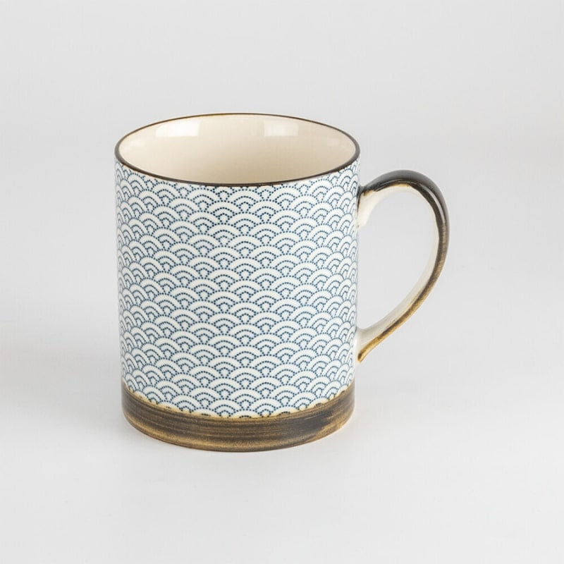 Taza japonesa diseño Seigaiha