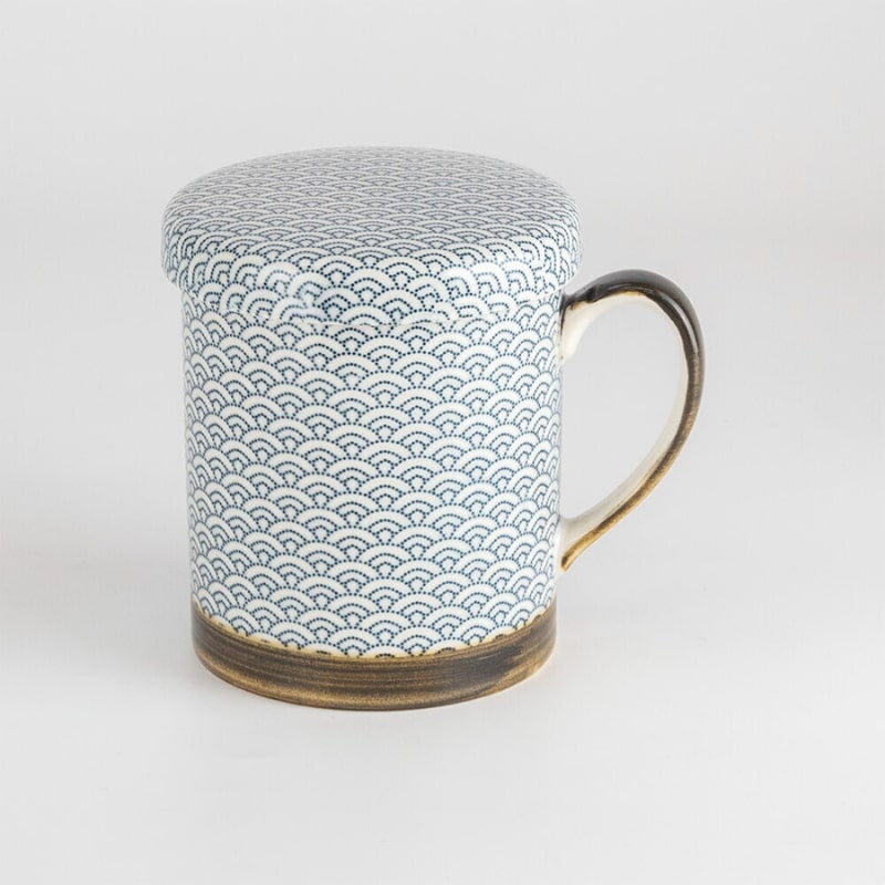 Taza japonesa diseño Seigaiha