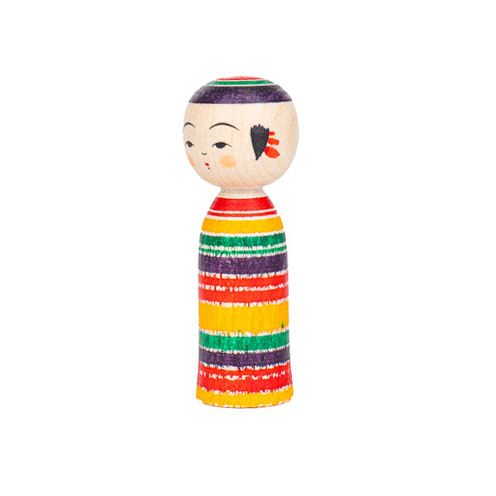 Muñeca Kokeshi Japonesa - Yajiro Tsukuritsuke - 6 cm