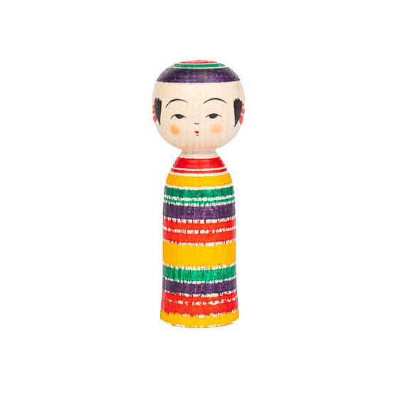 Muñeca Kokeshi Japonesa - Yajiro Tsukuritsuke - 6 cm