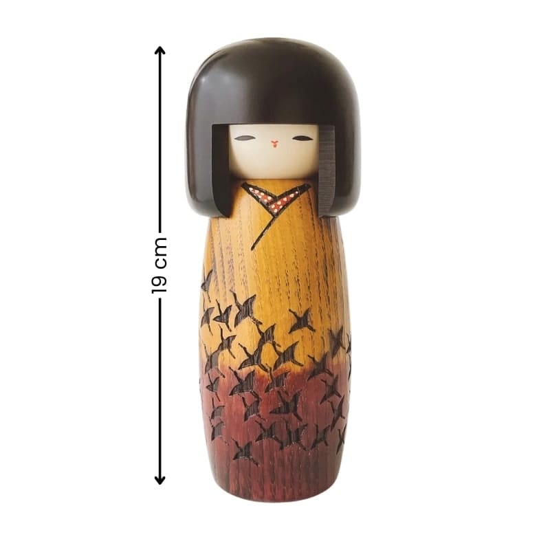 Muñeca Kokeshi Tsuru no Mai