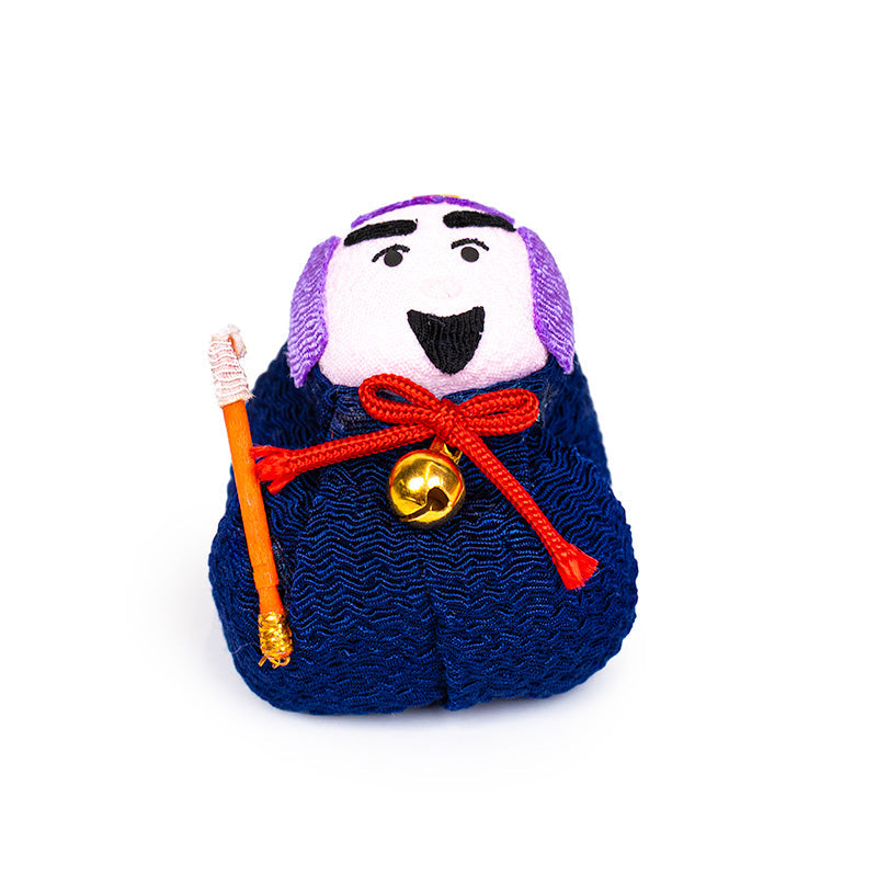 Muñeca Otedama Japonesa Chirimen Bishamonten