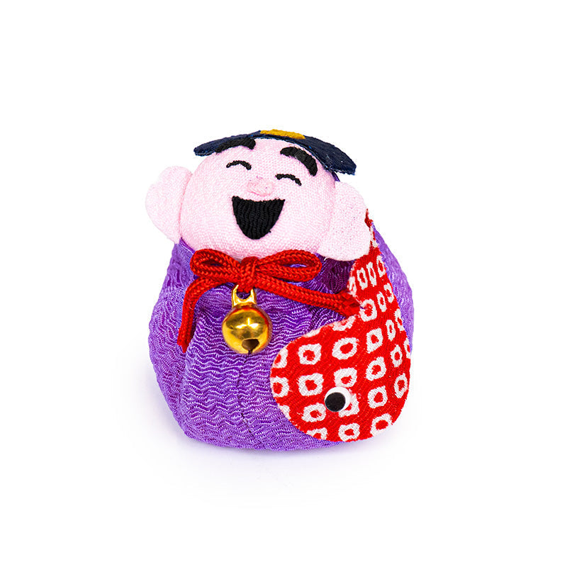 Muñeca Otedama Japonesa Chirimen Ebisu