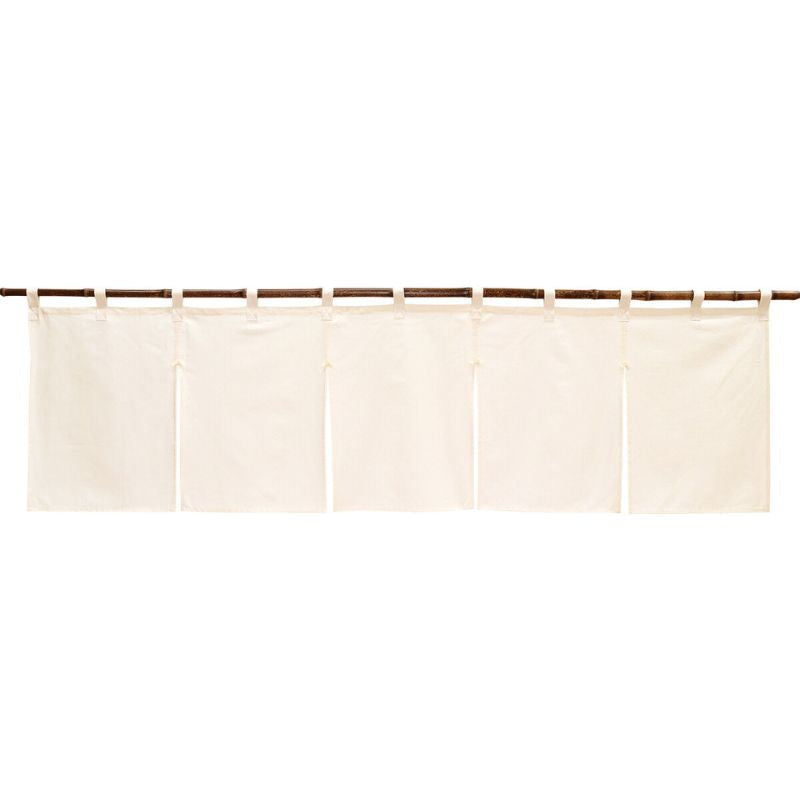 Noren Japonés Corto Beige - 175 x 50 cm