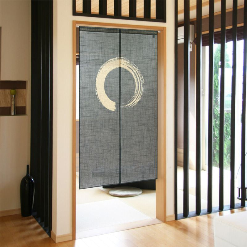 Noren Enso Japonés Azul - 85 x 150 cm