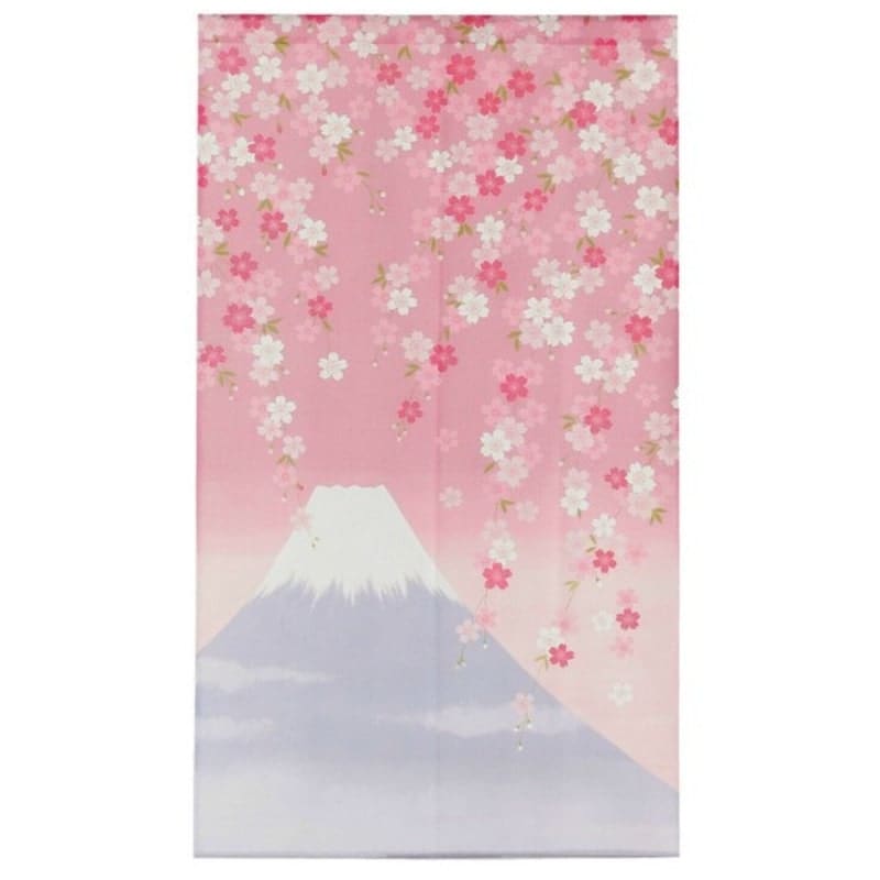 Noren Japonés Fuji Sakura - 85 x 150 cm