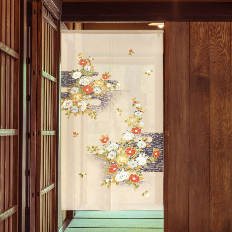 Tsubaki Japanese Noren - 85 x 150 cm
