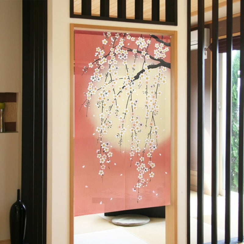 Noren Japonés Cerezo 85 x 150 cm