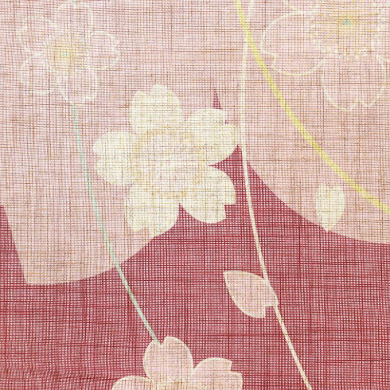 Noren Japonés Flor Sakura 85 x 150 cm