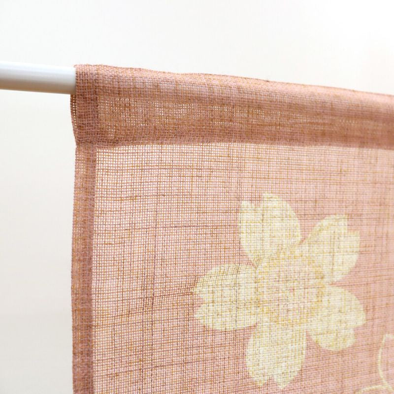 Noren Japonés Flor Sakura 85 x 150 cm