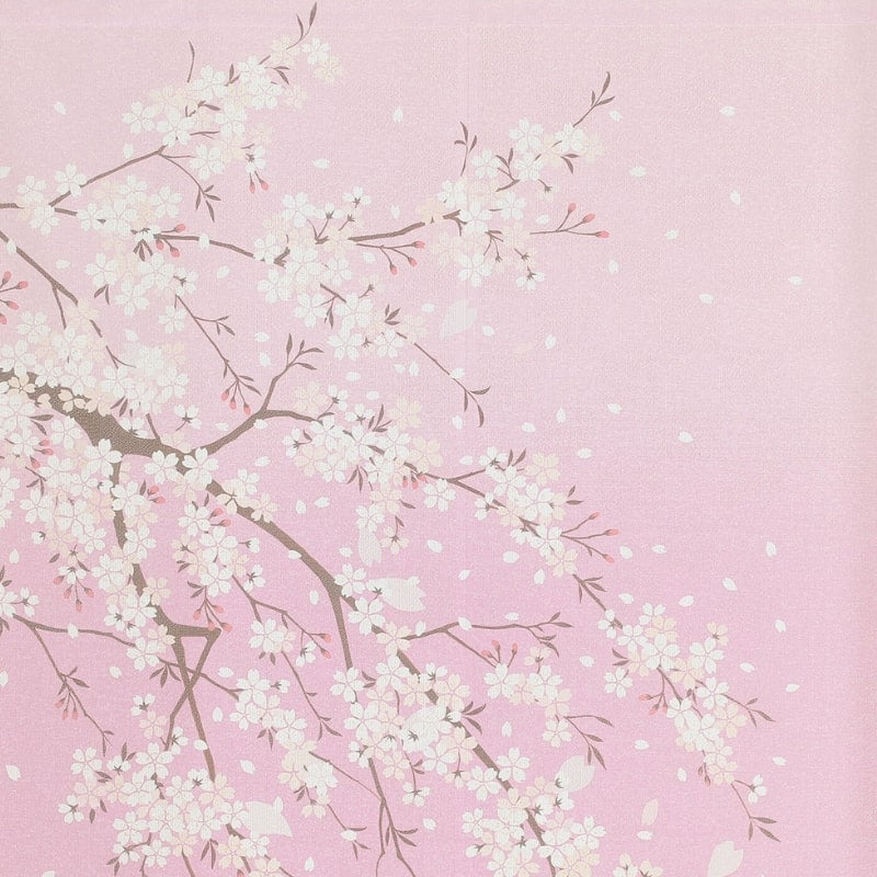 Noren Japonés Sakura Usagi 85 x 150 cm