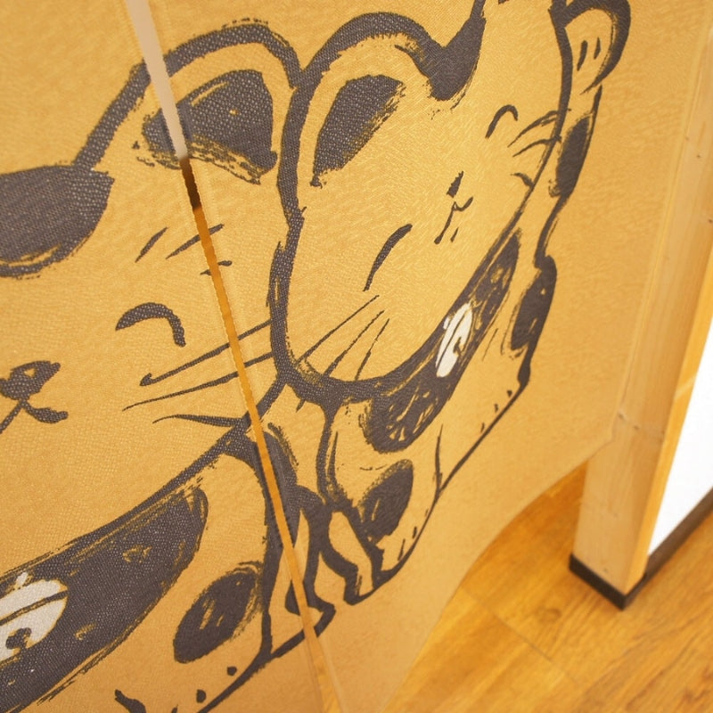 Noren Japonés Felicidad y Suerte