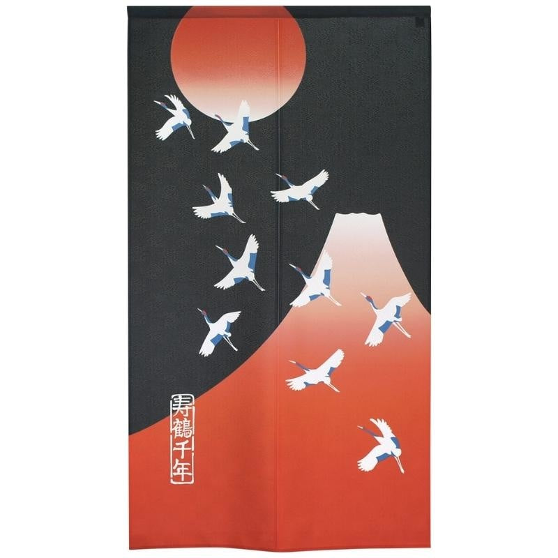 Noren Japonés Montaña Roja