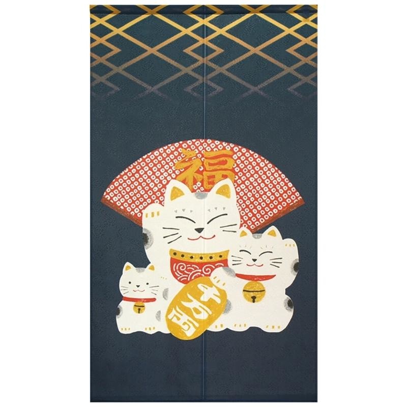 Noren Maneki Neko Azul