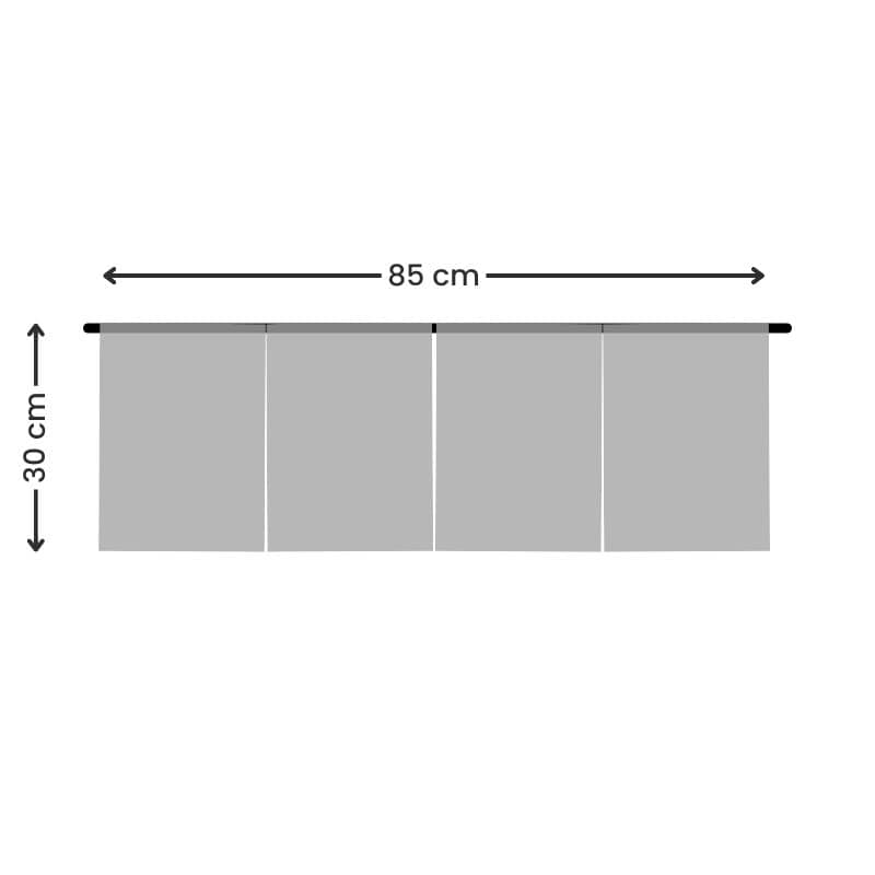 Noren Maneki Neko Corto Azul 85 x 30 cm